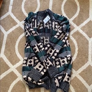 Charlotte Russe tribal cardigan